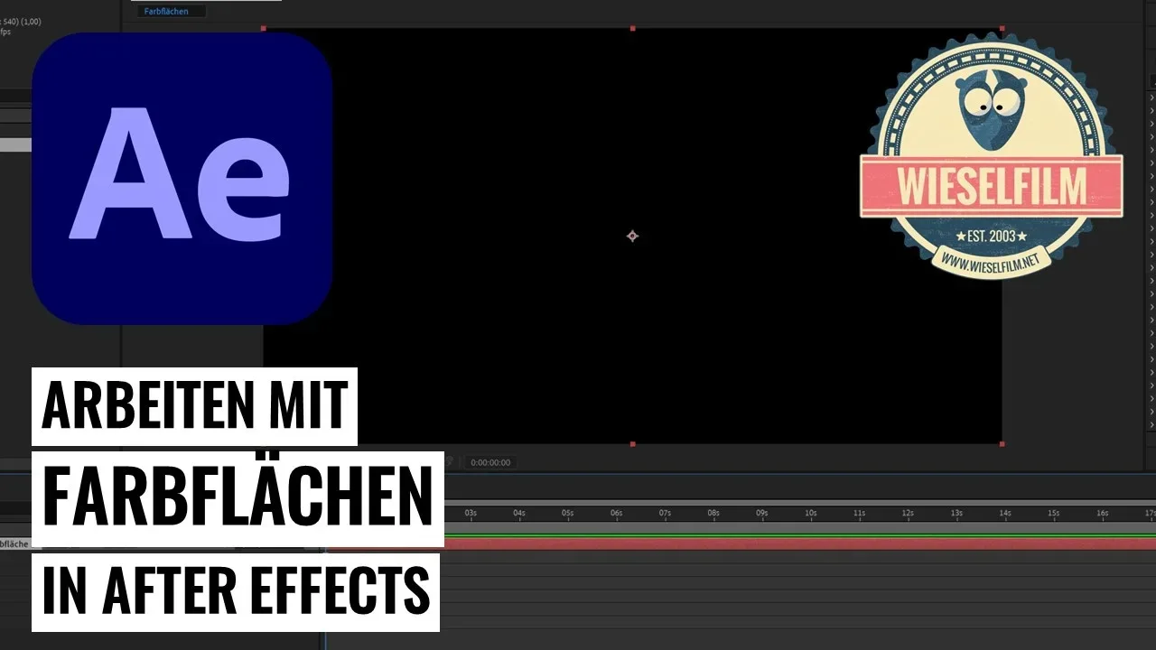 Arbeiten mit Farbflächen in After Effects