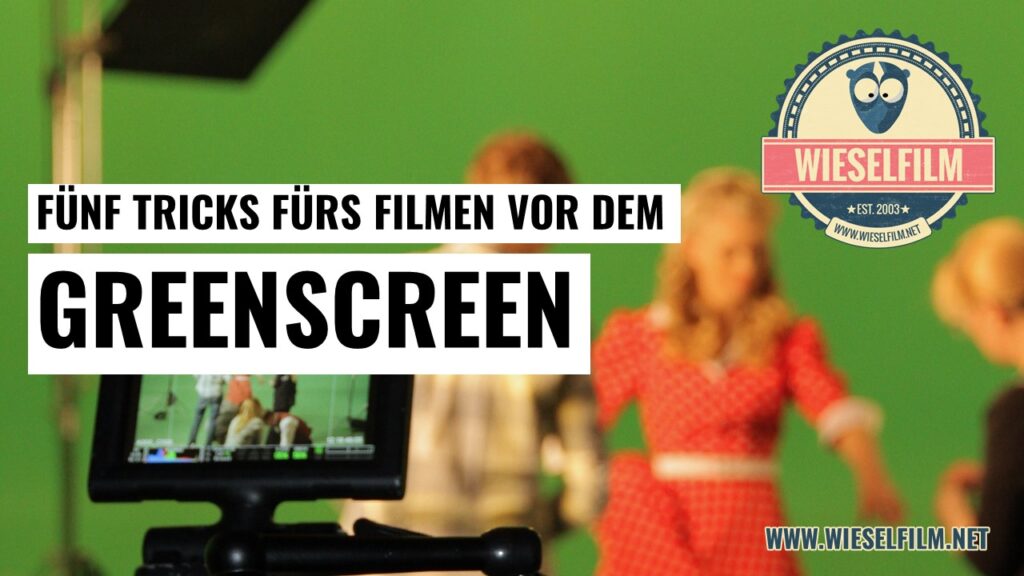 Filmen vor dem Greenscreen