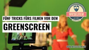 Filmen vor dem Greenscreen