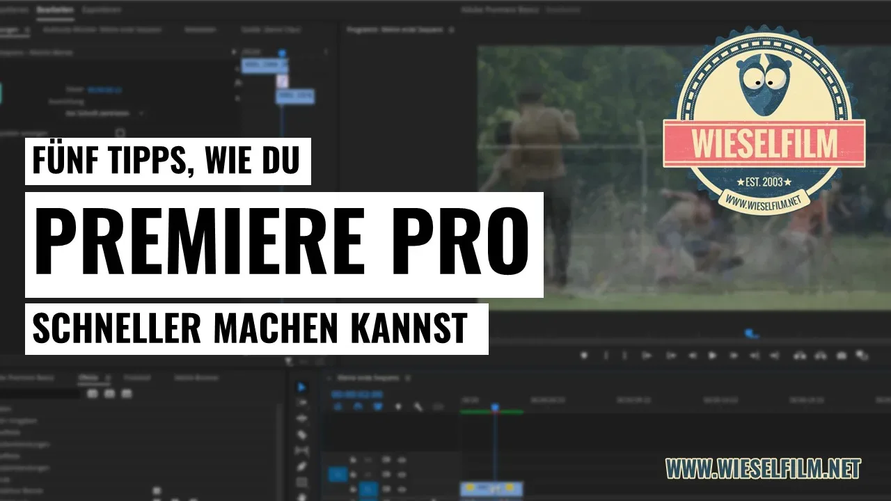 5 Tipps, wie du Premiere Pro schneller machen kannst