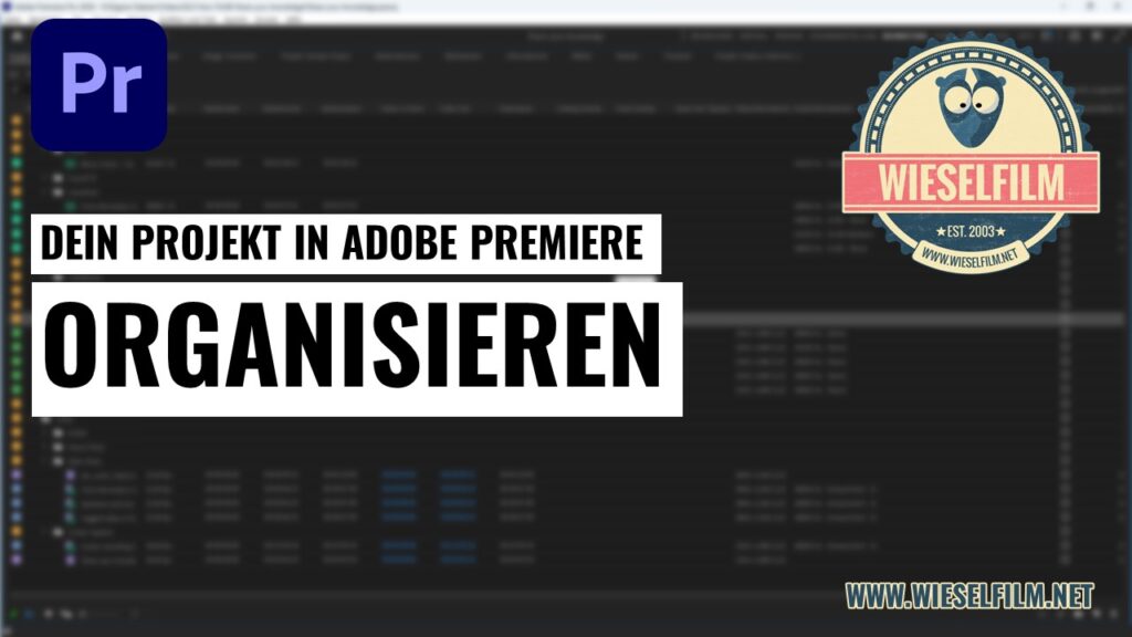 Dein Projekt in Adobe Premiere organisieren