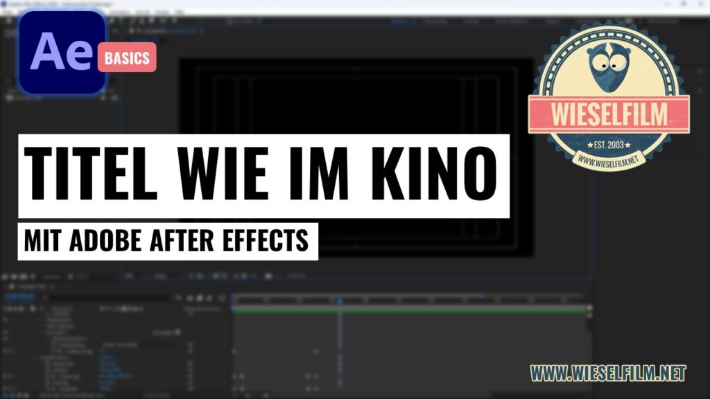 Titel wie im Kino mit After Effects