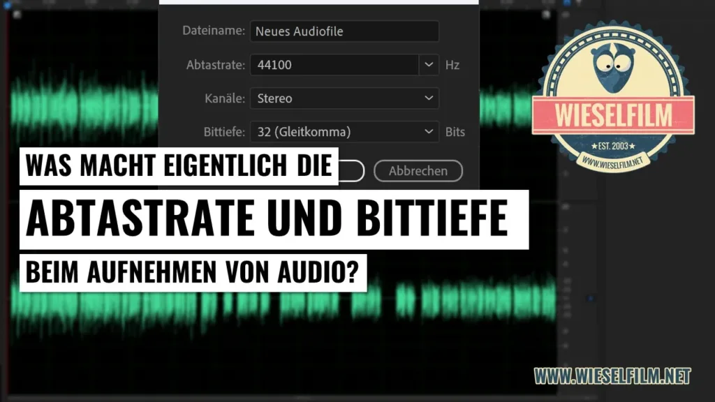 Was macht eigentlich die Abtastrate und Bittiefe beim Audio?