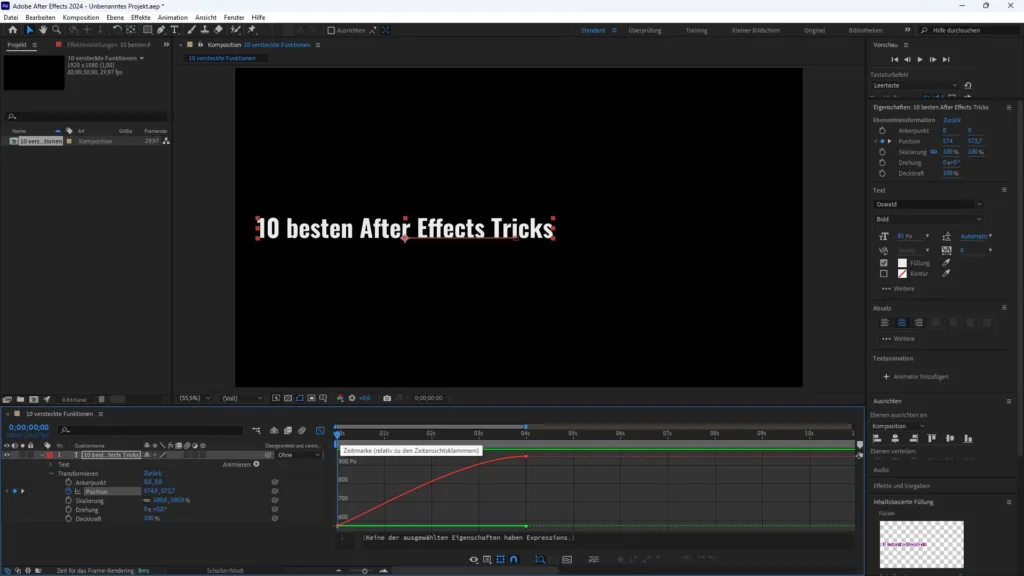 Graph Editor in After Effects