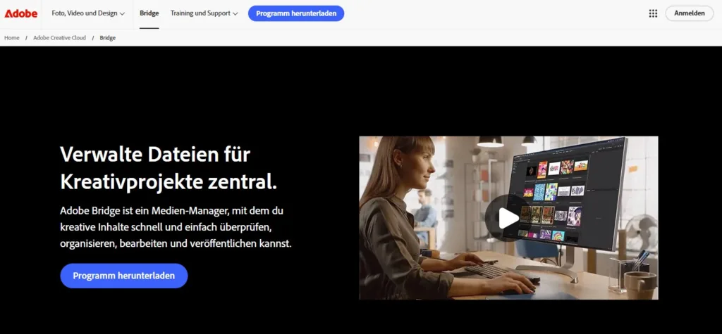 Adobe Bridge Website